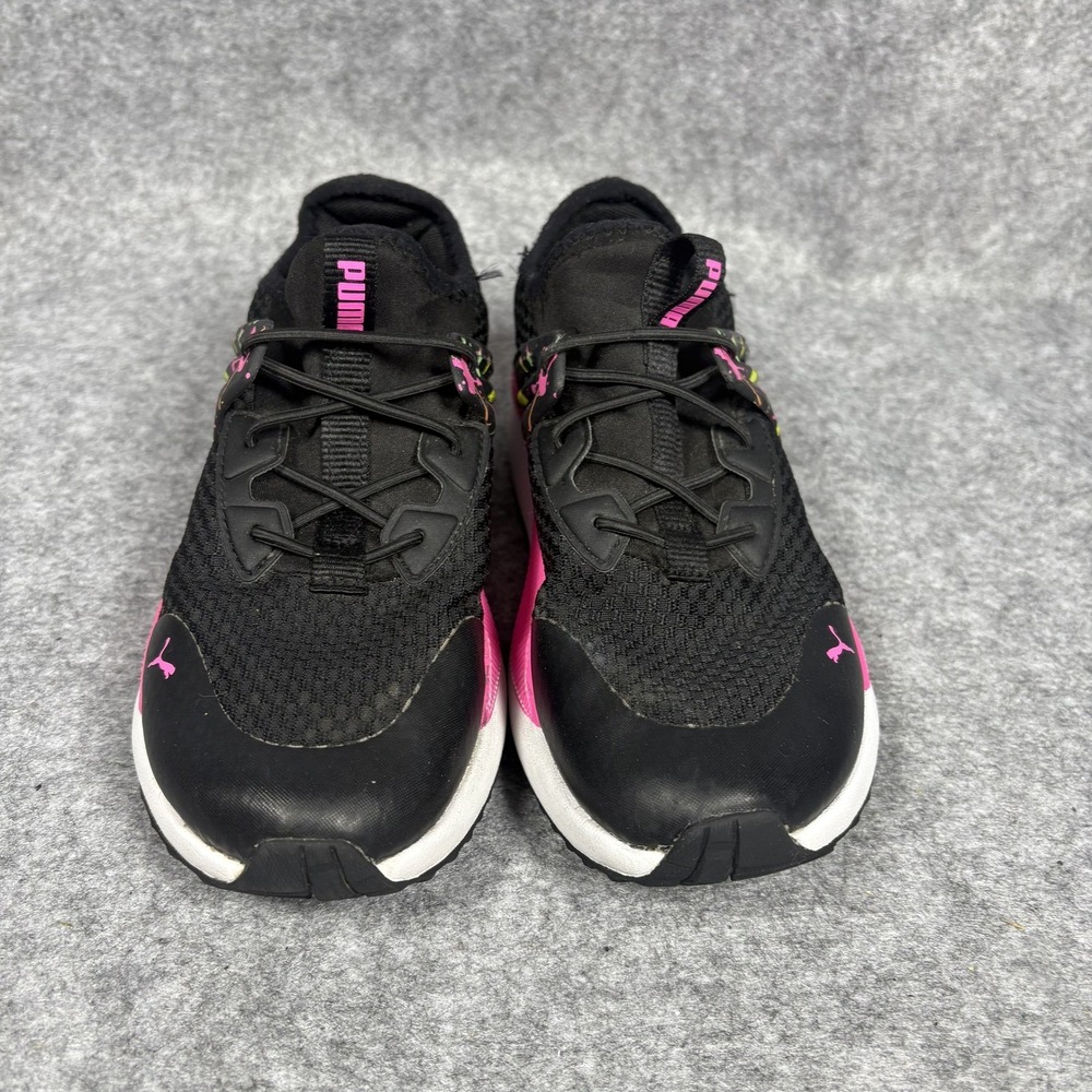 Puma Pacer Future‎ Sneakers 2.5C Black Pink Splatter Mesh Athletic Shoes